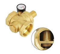 Akozon Regulador de Presión de Agua de Latón Akozon BSP DN50 con Manómetro ajustable: Control de Flujo Eficiente para las Necesidades de Plomería del Hogar