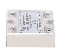 Akozon Relé de Estado Sólido DC DC SSR con Interruptor sin Contacto SSR 100DD 5 220VDC, Relé de Estado Sólido con Interruptor sin Contacto 100DD 5 220VDC