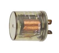 Akozon Relé Intermitente Electrónico de 2 Pines y 12 V para Motocicletas - Módulo de Control de Luz Halógena de Señal de Giro para Lámparas de Doble Filamento