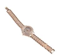 Akozon Reloj de Mujer Retro Elegante Números Brillantes Diamantes de Imitación Diseño Luminoso Reloj de Cuarzo Fiesta Viaje