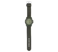 Akozon Reloj de Pulsera Militar Analógico Electrónico con Caja de Aleación Redonda y Correa de Nailon - Reloj de Pulsera Informal Verde Militar (DE Verde)
