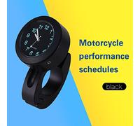 Akozon Reloj Universal Impermeable para Manillar de Motocicleta, 7, 8 a 1, Tamaño Ajustable, Diseño Brillante Resistente a los Golpes