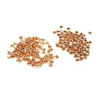 Akozon Remaches 8 Remaches Rivet Studs, 3 Colores 100 Juegos 8 x 8 mm Doble Tapa Rivet Metal Cuero artesanía Reparaciones Studs Spike decoración(Oro)