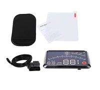 Akozon Reminnbor Head Up Display Digital, Universal Indicador del Velocímetro de HUD Velocímetro del Camión del Automóvil Odómetro con Exceso de Velocidad Advertencia Reloj del Coche