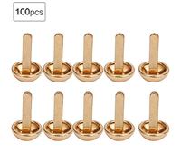 Akozon Riveras de Decoración en Forma de Hongo de 100 Pcs Accesorios de Bricolaje para Bolsas, Zapatos, Sombreros y Ropa (oro de 10 mm)