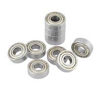 rodamiento ø 15 mm + Akozon 10pcs 696ZZ Rodamientos de bolas 6 x 15 x 5 mm en acero inoxidable