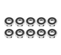 Akozon rodamientos 6000 RS Rodamientos, 10 Piezas 6000-2RS Rodamientos de Bolas de Ranura Profunda sellados de Goma 10 mm * 26 mm * 8 mm