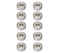 Akozon Rodamientos de Bolas de Ranura de 6x17x6 Mm de Profundidad con Escudos Dobles de Acero Duradero para Maquinaria y Equipo