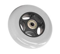 Akozon Rollador de Goma de 4 Pulgadas, Rueda de Silla de Ruedas Bajo Ruido de Ruido Caster de Reemplazo de de Reemplazo para Gris