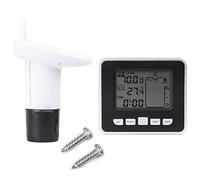 Akozon Sensor de nivel de agua Sensor de nivel de profundidad de líquido de tanque de agua ultrasónico con pantalla de temperatura