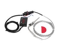 Akozon Sensor de temperatura de escape, NPT 1 / 8in 0-1000 ℃ Temperatura de escape con pantalla digital Medidor de temperatura de gas de escape Medidor de temperatura para vehículos 4WD con turbocompr