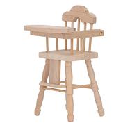 Akozon Silla de Comedor de Casa de Muñecas a Escala 1/12 Modelo de Muebles en Miniatura Plegables en la Madera de Abedul Decoración Casa Muñeca