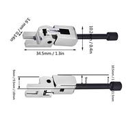 Akozon Sillines de Puente Trémolo para Guitarra Eléctrica, Piezas de Repuesto de Aleación de Zinc, Color Plateado y Negro, 6 uds. (Plata + tornillos negros)