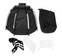 Akozon Softbox Octogonal de 9,44 X 11,41 Pulgadas para Luz de Relleno COB con Montura, Caja de Luz con Rejilla para Fotografía