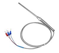 Akozon Sonda de Termopar PT100 de Alta sensibilidad: Rosca M8, Longitud de 100 Mm, Rango de Temperatura 0-400 ℃, Uso Industrial y Científico, Longitud Reescrita (#1)