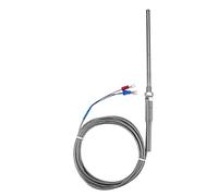 Akozon Sonda de Termopar PT100 de Alta sensibilidad: Rosca M8, Longitud de 100 Mm, Rango de Temperatura 0-400 ℃, Uso Industrial y Científico, Longitud Reescrita (#2)