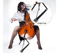 Akozon Soporte de Anclaje Antideslizante para Violonchelo, con Correa Ajustable, Tope Esencial para Violonchelistas, Rendimiento de Práctica B (B)