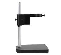 Akozon Soporte de Cámara de Microscopio de Aleación de Aluminio: Soporte de Microscopio de Anillo de 50 Mm para Lente de 180x, Ajustable con Varilla de Metal y Mini Herramienta