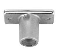 Akozon Soporte de Enchufe de Bloqueo de Remo de Montaje, Soporte en Forma de T, Acero Inoxidable 316 para Yates Marinos