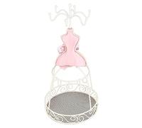 Akozon Soporte de Joyería Modelo Grande, Soporte para maniquí, Vestido, Zapatos de Tacón Alto, Pendiente, Collar, Anillo, Organizador de Exhibición (Marco de hierro multifuncional)