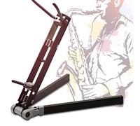 Akozon Soporte de Metal para Saxofón, Soporte Portátil, Plegable para Saxofón Alto, Exhibición y Almacenamiento