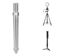 Akozon Soporte de Punta de Metal Resistente para Trs y Monopiés con Rosca de Tornillo de 3, 8 Pulgadas y Accesorio de Cámara de 12 Cm de Longitud (8 CM)
