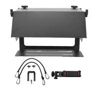 Akozon Soporte de Valla para Teléfono Compatible con Teléfono iOS, Soporte de Valla para Cámara de Acción de Aleación de Aluminio con Pantalla Ajustable Extraíble, Abrazadera para