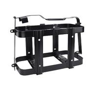 Akozon Soporte para Bidón de Acero Al Carbono con Soldadura Reforzada, con Cierre Bloqueable en Forma de U, para Bidones de Aceite, Viajes de Acampada, Color Negro