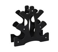 Akozon Soporte para Mancuernas, Estante de 3 Niveles, Capacidad de 20 Kg | Gimnasio en casa, oficina, espacios de fitness, diseño de trípode, tamaño compacto, configuración sencilla