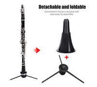 Akozon Soporte Plegable Portátil y Desmontable para Clarinete, Soporte Tr para Instrumento de Viento