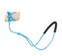 Akozon Soporte Versátil para Teléfono en el Cuello: Soporte Flexible Ajustable para Uso con Manos Libres en la Cama, el sofá y el Automóvil (Azul (78 cm))