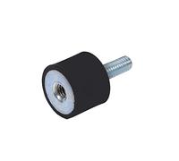 Akozon Soportes de goma 4x M8 M6 Amortiguador Bobinas antivibración Silentblock(6mm (M6) / 0.24Inch)