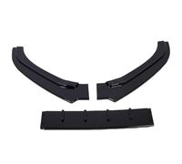 Akozon Spoiler de Labios de Parachoques Delantero 3 Secciones Bumper Lip Bin Difuser Difuser Protector Body Kit Reemplazo para 6C 2015-2026 (negro brillante)