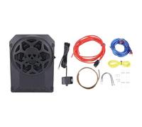 Akozon Subwoofer Activo de Automóvil 10 Pulgadas 800W Amplificador Construido Luz LED Colorida Debajo de la Aplicación Subwoofer de Automóvil Alimentado por el Asiento Controlada