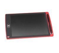 Akozon Tableta de Escritura LCD de 8,5 Pulgadas para Niños, Tablero de Escritura Colorido, Batería Incorporada, Color de Lápiz Aleatorio: Rojo, Negro, Azul (Rojo)