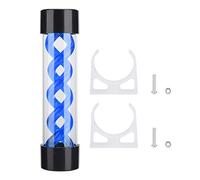 Akozon Tanque de Bomba de Enfriamiento de Agua para PC, 200mm Tanque de Agua con Rosca G1/4 para PC Enfriador de Computadora de Escritorio, Accesorio de Enfriamiento de Computadora(Azul)