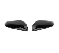 Akozon Tapa de Espejo Retrovisor de la Puerta Lateral del Automóvil, Cubierta del Espejo Lateral Resistente a la Intemperie en Negro Brillante para una Visibilidad y Protección