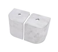 Akozon Tapa de Esquina de Aluminio para Barco, 4 Uds., 3 3/4-3 13/16 Pulgadas de, 3 1/4-3 5/16 Pulgadas de Ancho, Tapa de Esquina de Cubierta Redonda de 90°