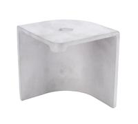 Akozon Tapa DE Esquina DE Aluminio para PONTÓN para Barcos PROTECCIÓN DE Trabajo Pesado Parachoques DE Esquinas Redondeadas DE 90° para Cubiertas DE Barcos