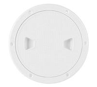 Akozon Tapa de la escotilla de la placa de la plataforma Escotilla de inspección de cubierta de cubierta desmontable redondeada ABS marina Accesorios para barcos de RV y yates(6'')
