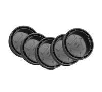 Akozon Tapa de Lente Trasera de Montaje Om de Plástico Negro Portátil de 5 Uds para Lentes