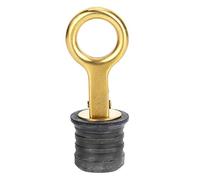 Akozon Tapón de Drenaje de Barco Hermético a Presión de Goma de Latón de, Accesorios Marinos para Orificio de Drenaje de 1/4