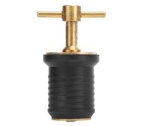 Akozon Tapón de Drenaje de Hardware Marino, y Diseño, Tapón de Drenaje con en T de Latón para Barcos Marinos, Yates y Barcos (1 Pulgada)