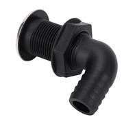 Akozon Tapón de Drenaje Marino Nylon Protector Versátil Tapón de Drenaje de Bote para Kayak de Yate en Bote (Tubo de 90 Grados, : 96 mm / 3.8in)