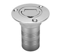 Akozon Tapón de Llenado de para Cubierta de Barco de Acero Inoxidable, | Acero Inoxidable 316, Fundición a la Cera Perdida, Abertura de 1,5 Pulgadas, Se Adapta a Barco Yate RV Camión Remolque
