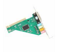 Akozon ❥❥Tarjeta de Sonido PCI de 4.1 Canales para Computadora de Escritorio, Tarjeta Envolvente Estéreo de con Chip CMI/HT8738 para un Sonido Rico, Compatible con 98/2000/XP/NT
