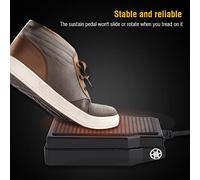 Akozon Teclado Electrónico Su Pedal Amortiguador para Teclados de Pianos Digitales Negro (BLACK)