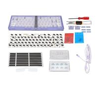 Akozon Teclado Mecánico DIY, Intercambio RGB Backli Suppor 5pin 3pin Swi Ch Cus Om Teclados para Juegos Ki 67 Teclas con Cable Ho (Purple)