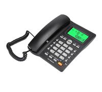 Akozon Teléfono Fijo con Pantalla de Identificación de Llamadas Kx T880C con Función de Silencio para el Hogar y la Oficina Negro (Black)