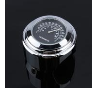 Akozon Termómetro de Manillar de Aleación de Aluminio 7 8 1 para Motocicleta, Medidor de Temperatura Resistente Al Agua y a los Golpes